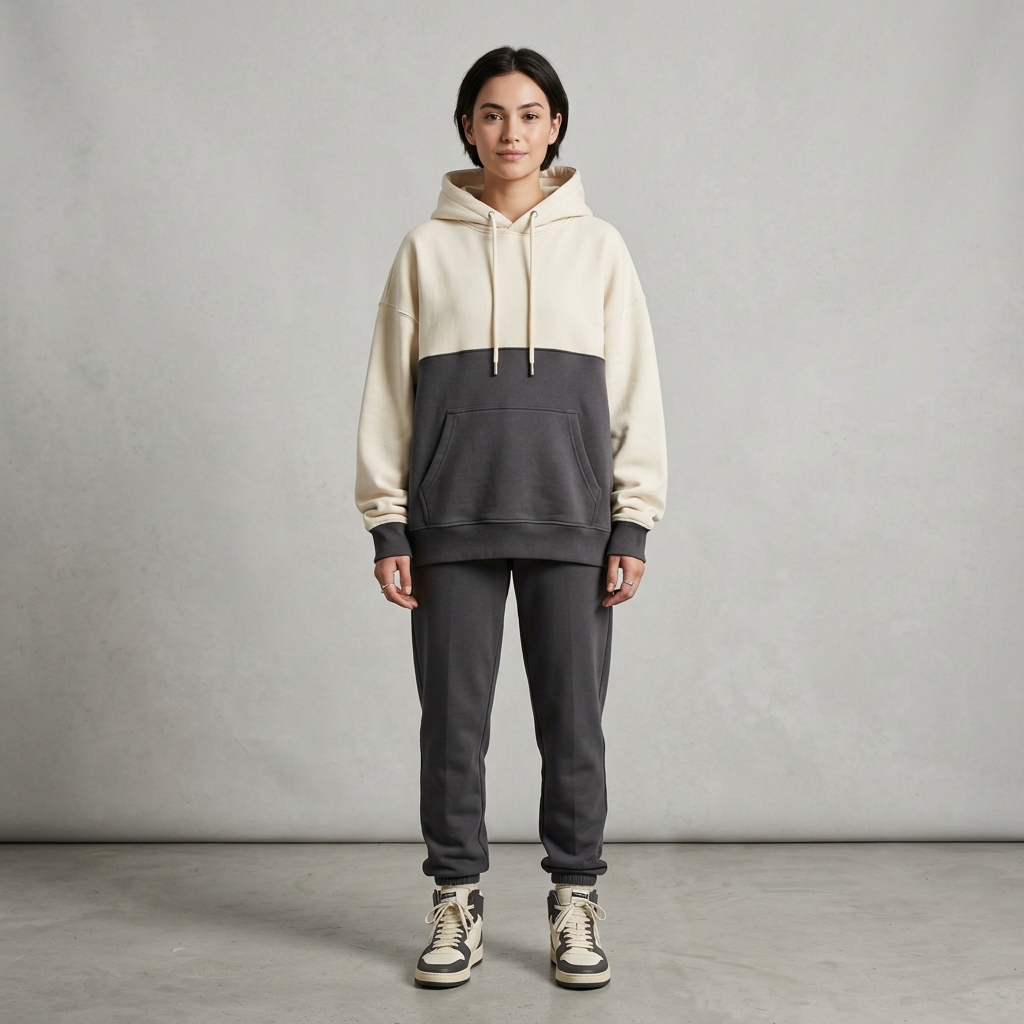 Minimalist Oversized Graphic Hoodie